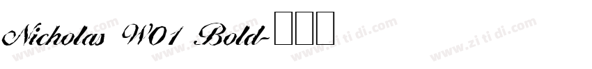Nicholas W01 Bold字体转换